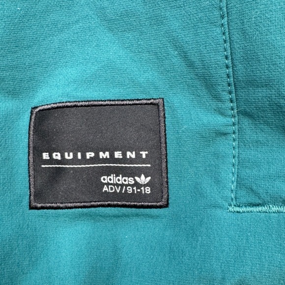Adidas Equipment BOLD ADV 91 18 Track Jacket Teal White Mens Medium Full Zip - Picture 4 of 8